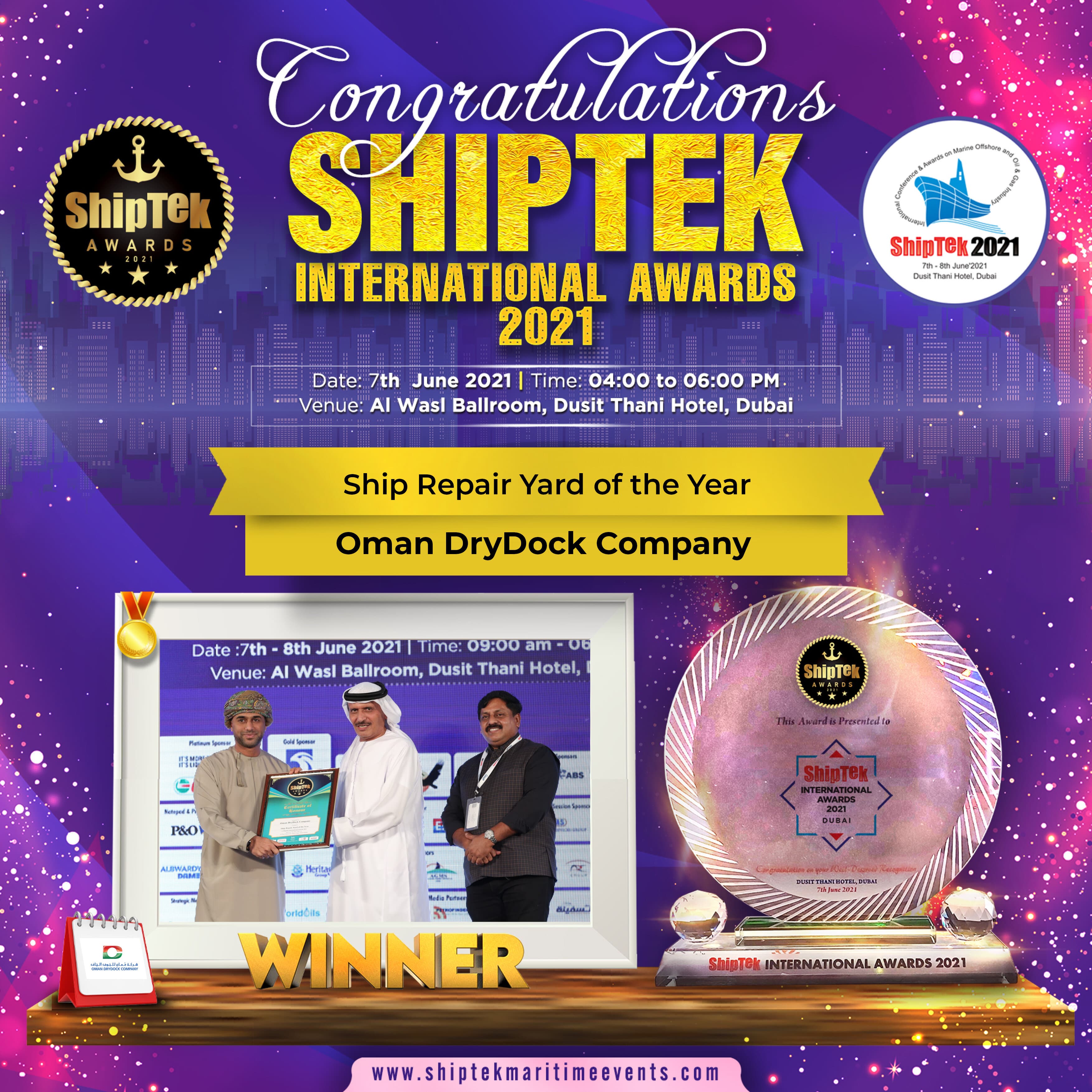 ShipTek2021 Winners